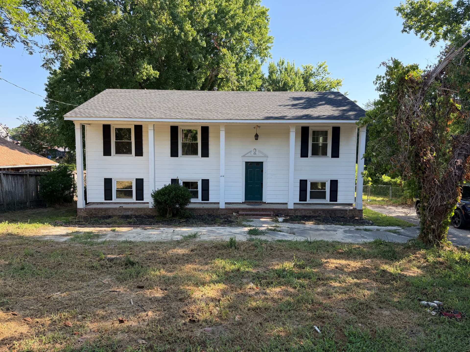 Front view of the Cumberland County home recently acquired and undergoing interior redesign